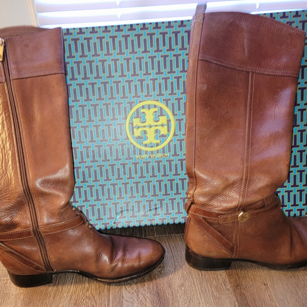 Sz 9 Tory Burch Brita Riding Boots